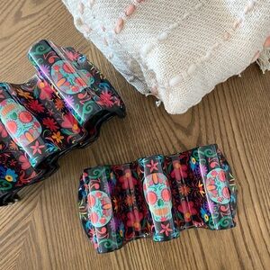 NEW Taco Holder with Dia de los Muertos Day of the Dead Pattern